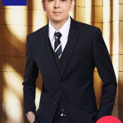 罗蒙西服套装男士三件套修身商务正装休闲西装伴郎服新郎结婚礼服
