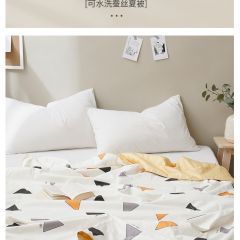 太湖雪100%蚕丝空调被薄款夏季双人夏凉被纯棉全棉可水洗专柜同款